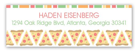 Pizza Party Address Label