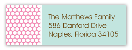 Polka Dot Undies Address Label