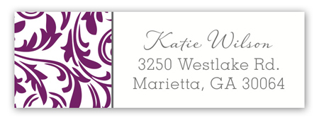 Pretty in Purple Address Label