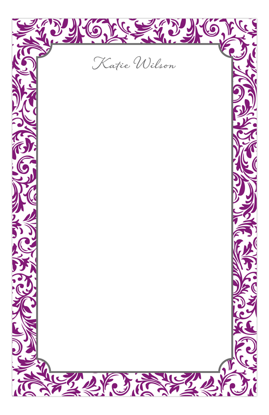 Pretty in Purple Custom Notepads