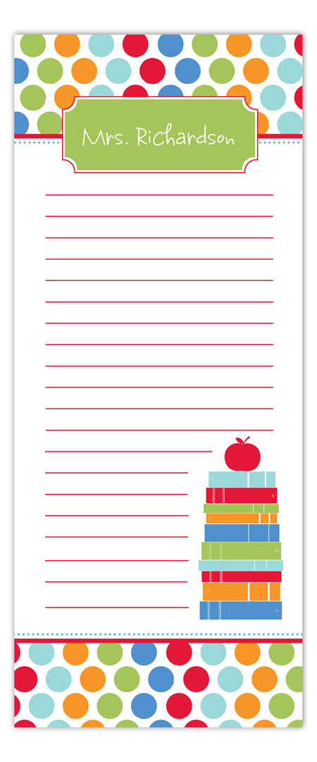 Primary School Stack Skinny Notepad