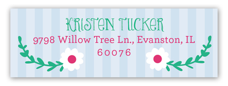 Princess Party Blonde Address Label