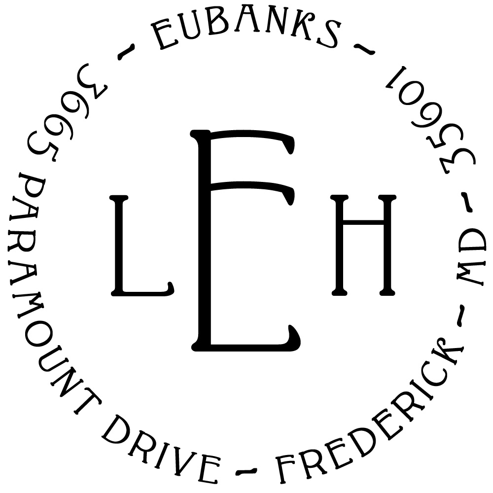 Eubanks Personalized Monogram Stamp