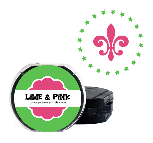 Lime and Pink Two-Color Ink Cartridge