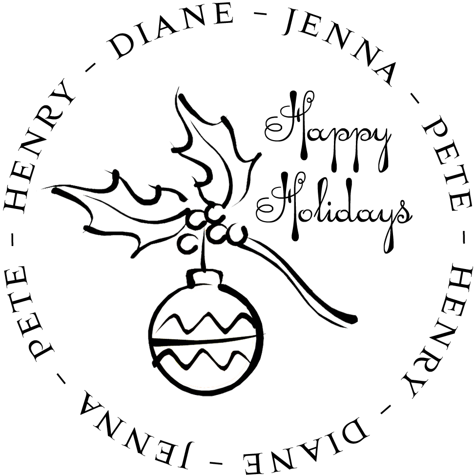 Ornament Personalized Stamp
