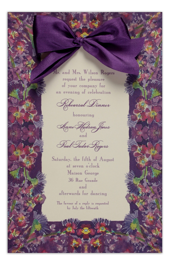 Purple Invitation