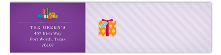 Purple Pretty Package Envelope Wrap