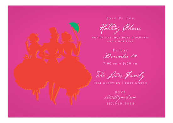 Red Savvy Party Invitation