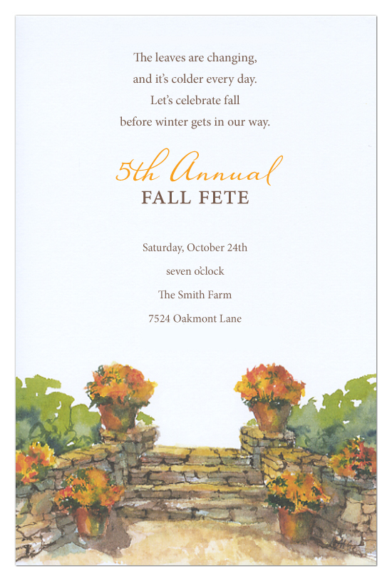 Retaining Wall Invitation