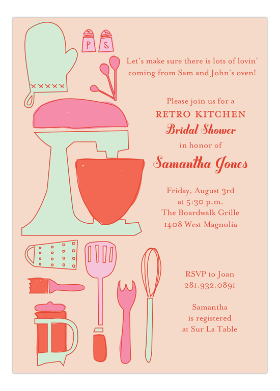 Retro Housewife Invitation