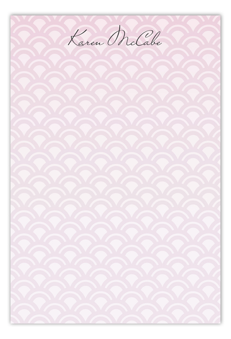 Rising Sun Pink Flat Note Card