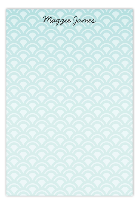 Rising Sun Turquoise Flat Note Card