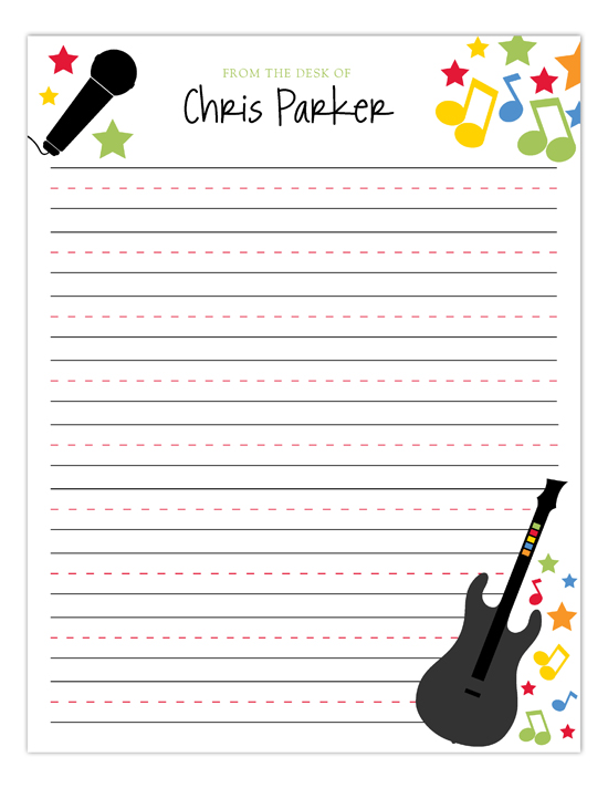 Rock Star Notepad