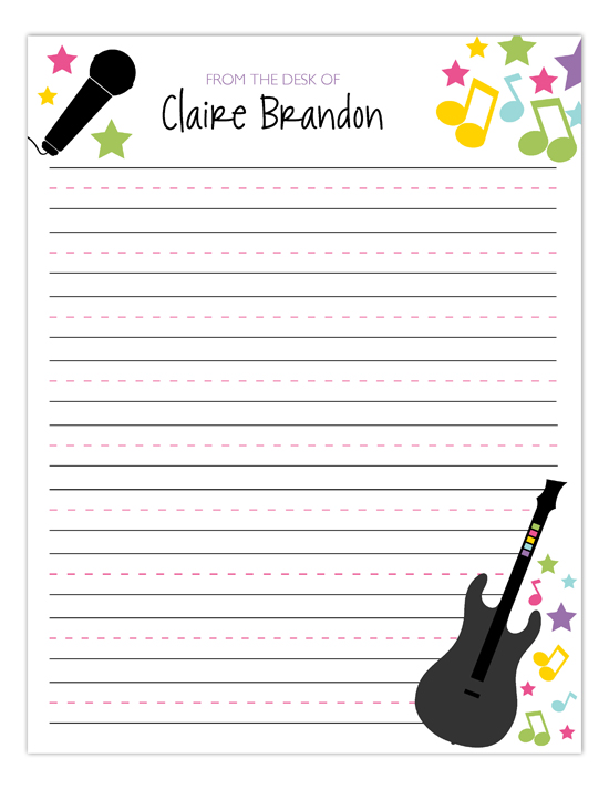 Rock Starlet Notepad