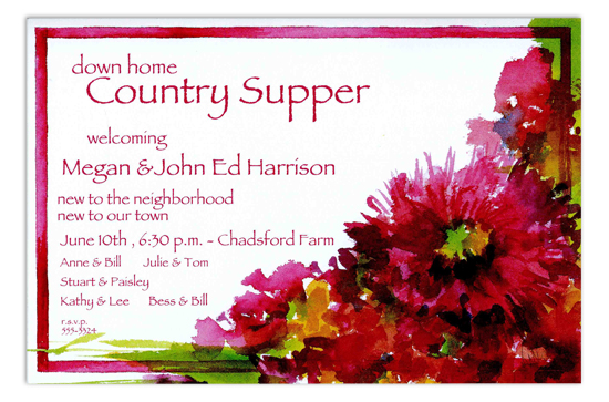 Rose Madder Invitation