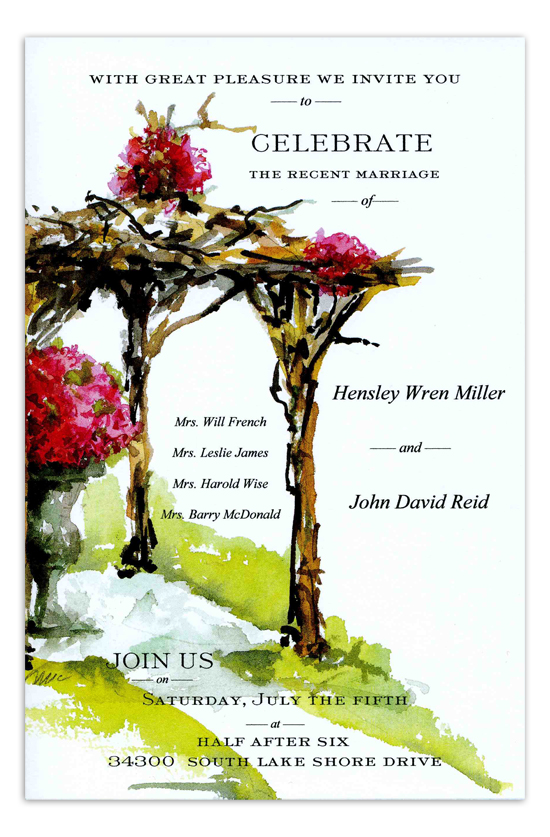 Rustic Arbor Invitation