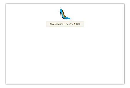 Samantha High Heel Flat Note Card