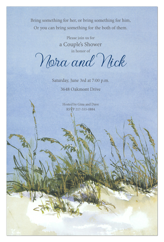 Sea Oats Invitation