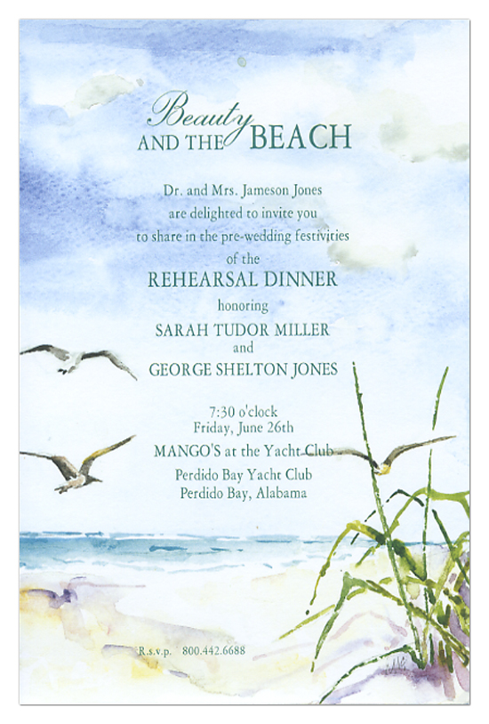 Shore Birds Invitation