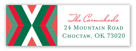 Simple Pennant Address Label