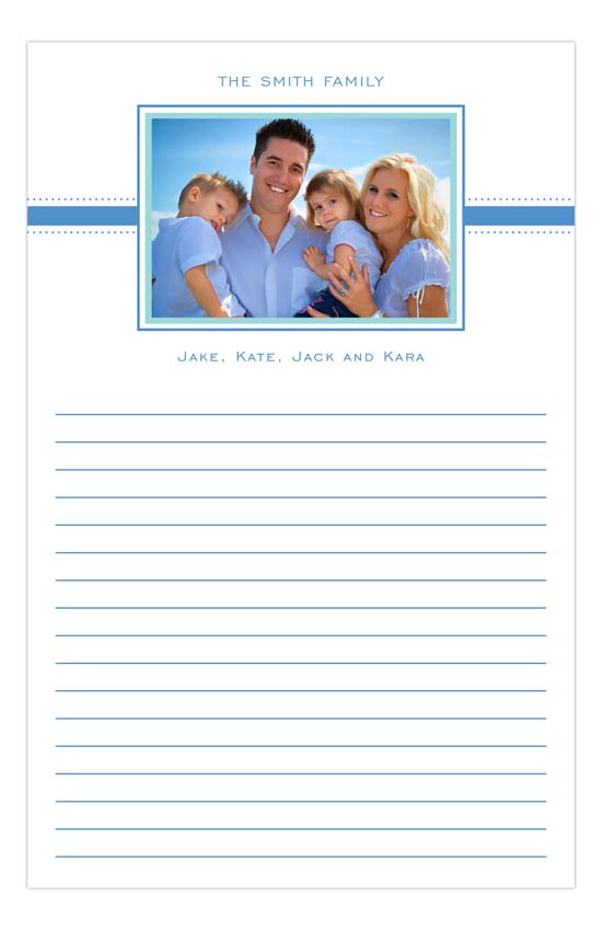 Simply Blue Photo Notepad