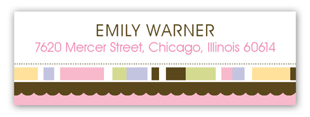 Simply One Pink Address Label