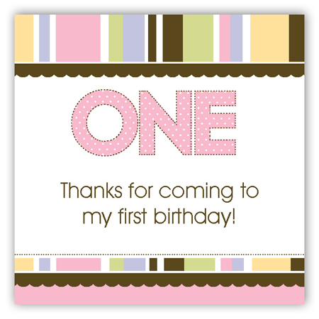 Simply One Pink Gift Tag