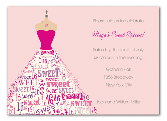 sixteen-dress-form-invitation-bsp-sdfip Get Ready for the Polka Dot Invitations Big Clearance Sale!