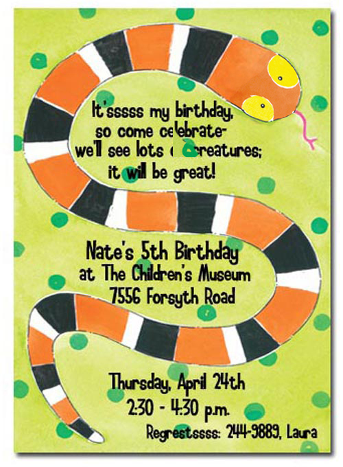 snake-invitation-picp-20452i Get Ready for the Polka Dot Invitations Big Clearance Sale!