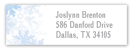 Snow Wonder Address Label