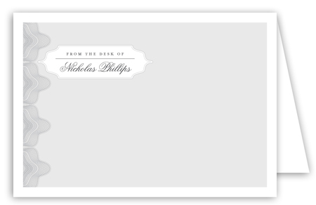 Soft Grey Currency Note Card