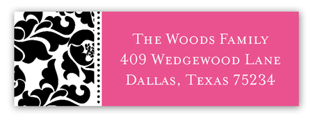 Sophisticated Forty Address Label