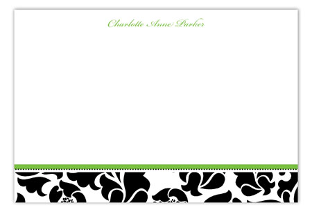 Sophisticated Thirty Flat Note Card