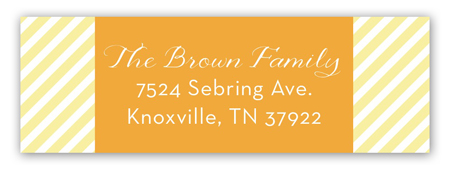 Square Hello Address Label