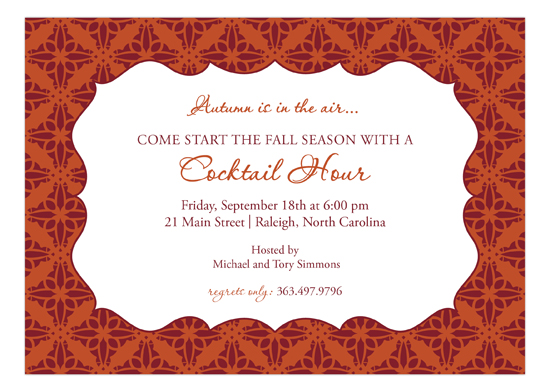 Stylish Fall Invitation