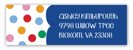 Sweet Confetti Address Label