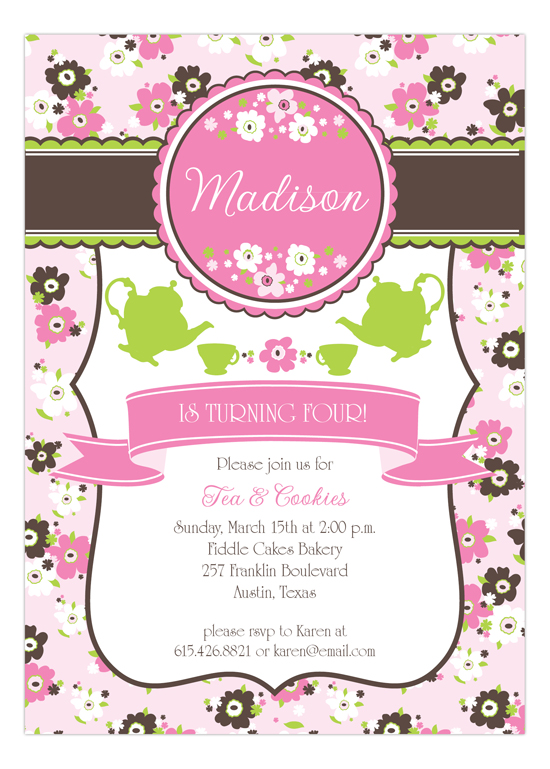 sweet-pink-tea-time-invitation-pmp-np57bd1204pmp Tea Party Invitations for Bridal Showers