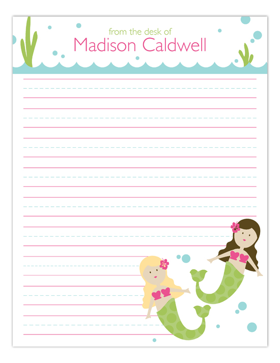 Swimming Mermaids Notepad