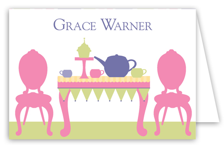 Tea Time Folded Note Card