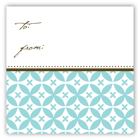 Teal Elegance Gift Tag