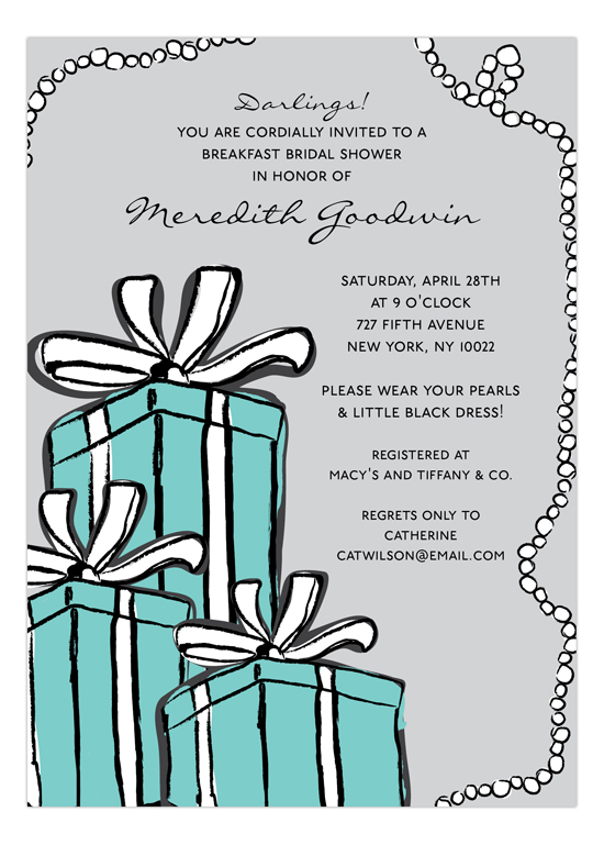 Tiffany Blue Invitation