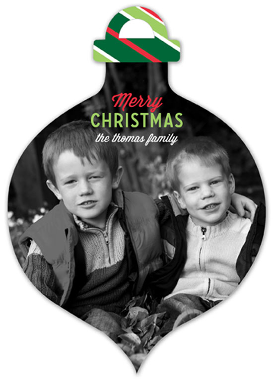 Traditional Keep Calm And Jingle On Ornament Photo Card