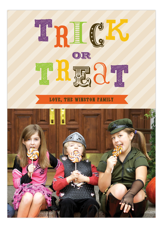 Trick or Treat Photo Card