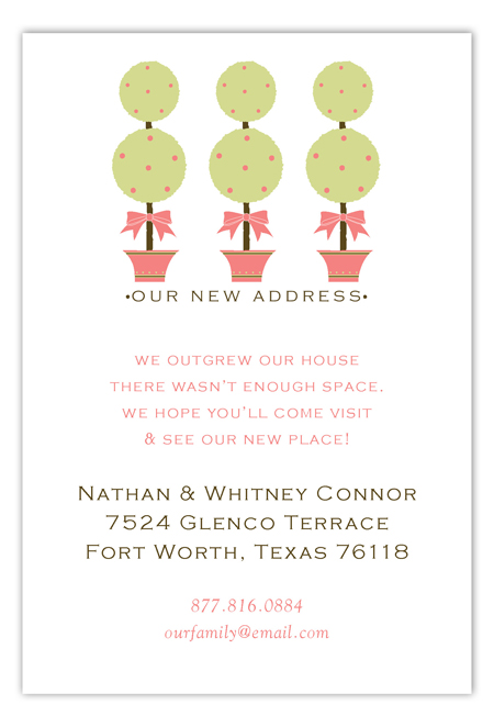 Trimmed Topiaries Invitation