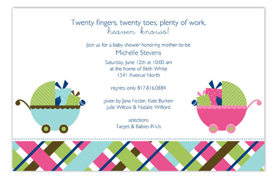 twin-carriage-gifts-invitation-pddd-np58tw9132 Baby Shower Invitations