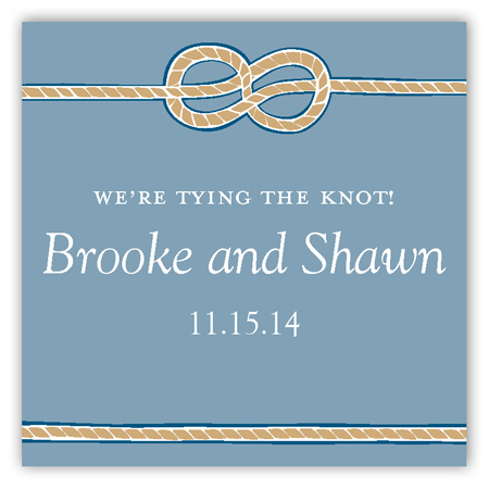 Tying the Knot Square Sticker