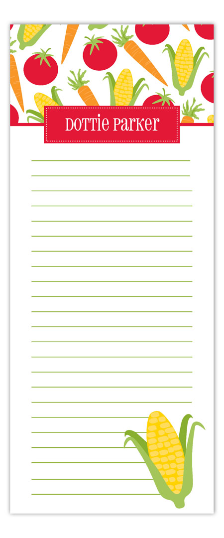 Veggie Lovers Notepad