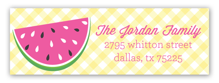 Watermelon Picnic Address Label