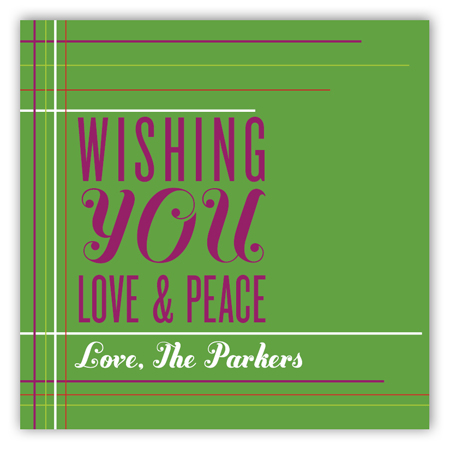 Wishing You Love & Peace Square Sticker