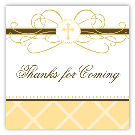 Yellow Cross Pendant Square Sticker